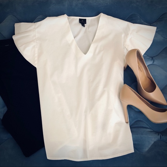 Worthington Tops - Worthington white flared sleeve blouse